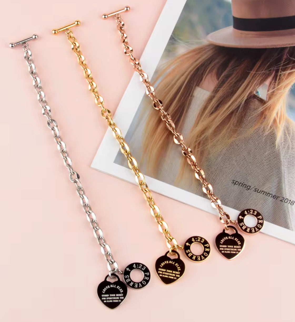 Proverbs 4:23 Bracelet - Christian Bracelet - Christian Gift - Faith Bracelet - Christian Apparel