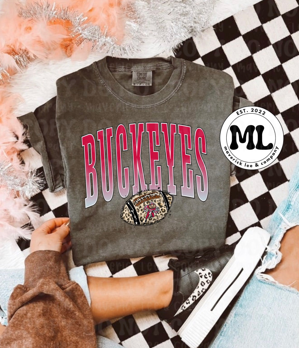 Cheetah oversized letters