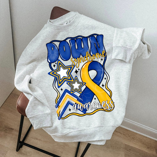 Down Syndrome awareness with black details