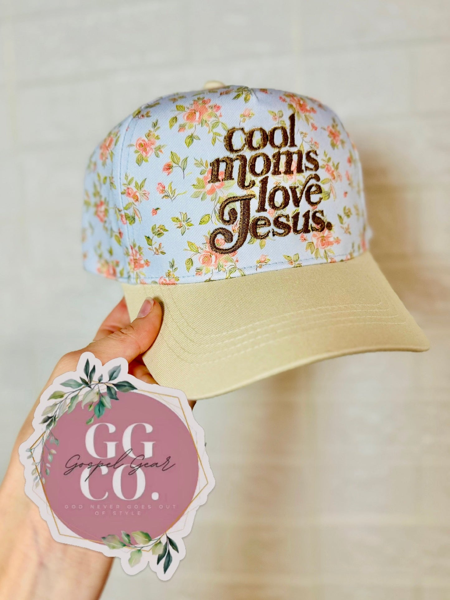 Cool Moms Love Jesus Embroidered Hat