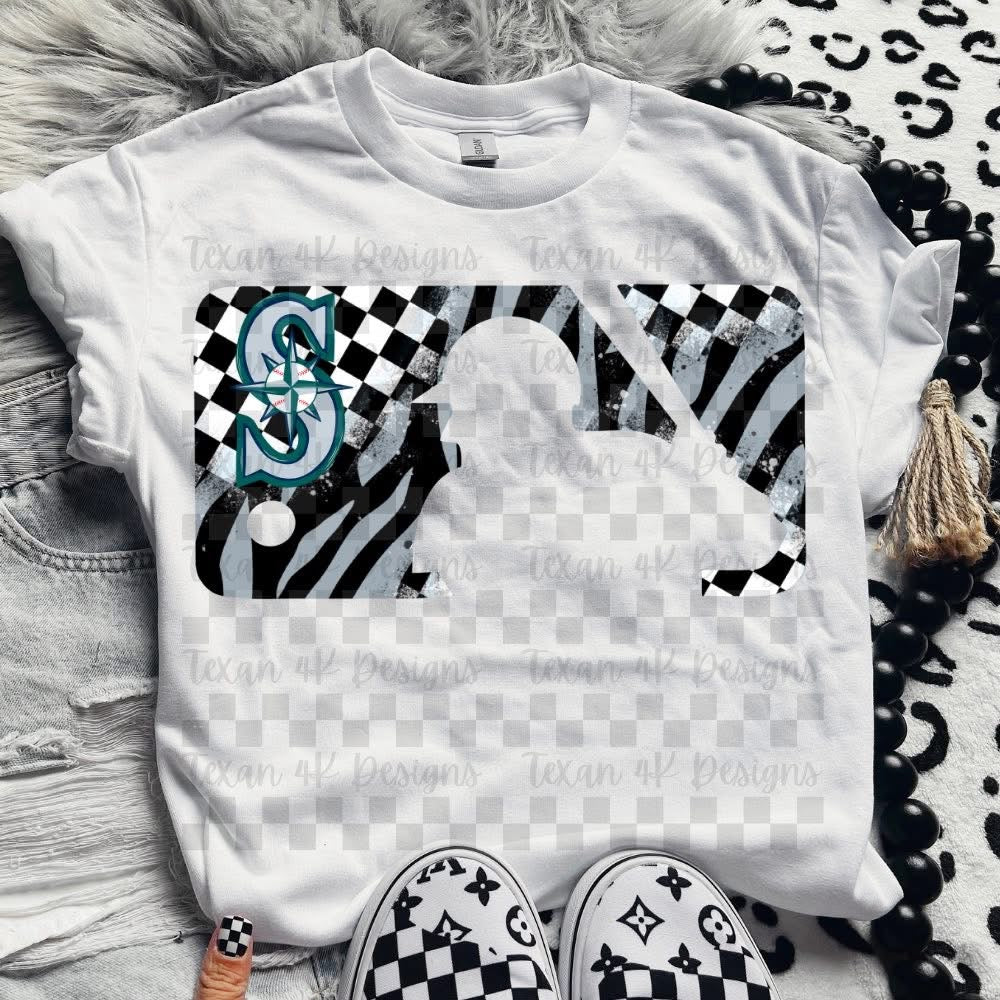 Zebra and checkered baseball collection