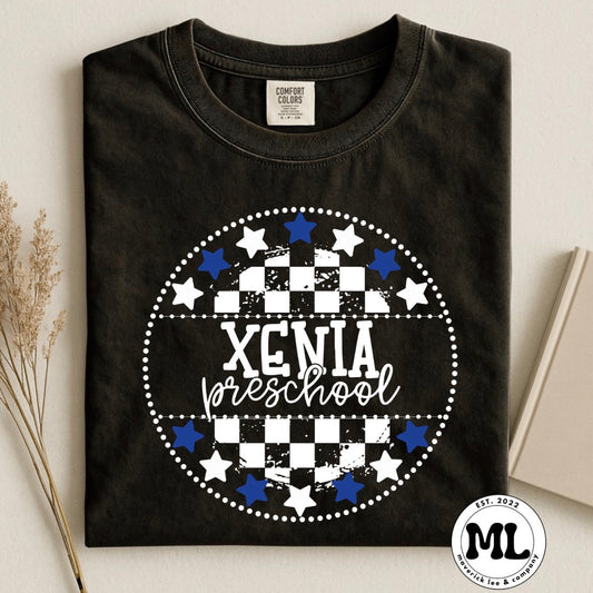 Xenia Preschool checkered with Stars