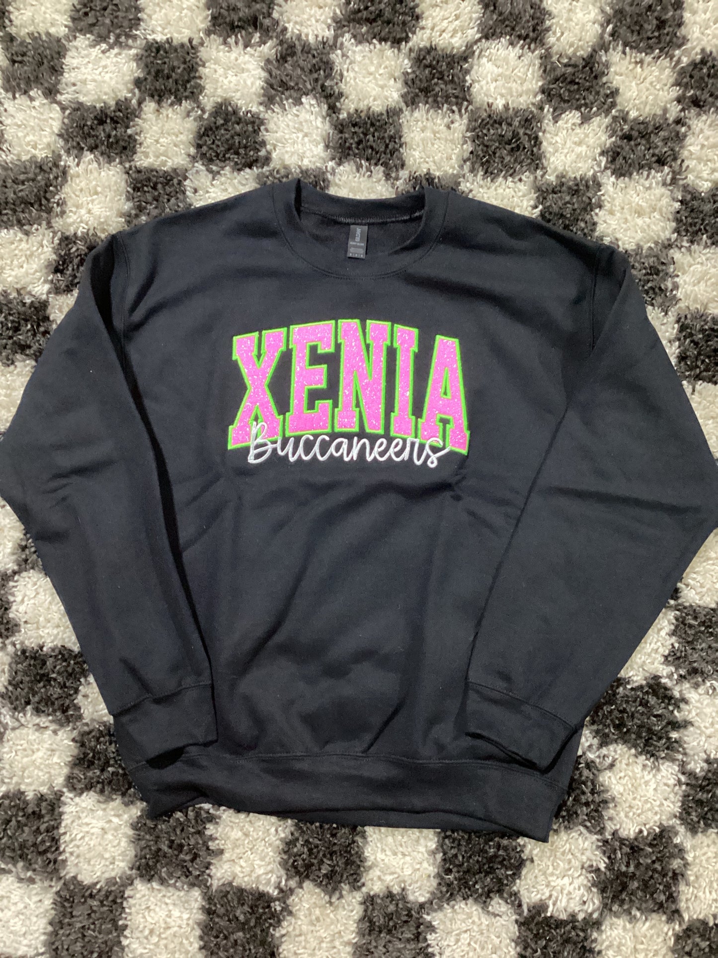 M Xenia glitter embroidery in stock