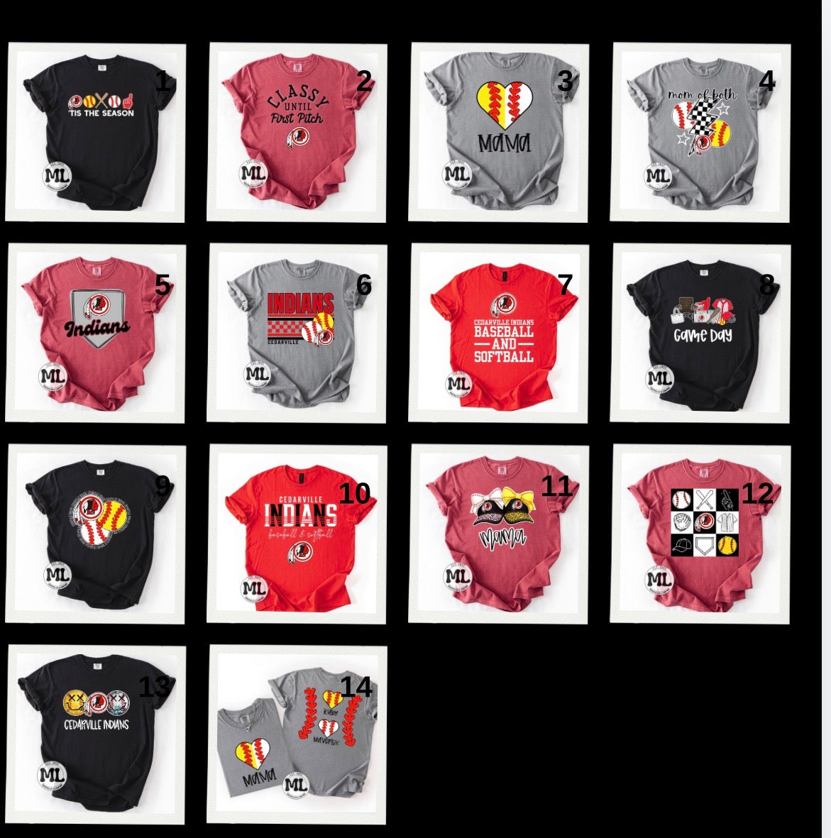Cedarville Indian softball/baseball collection