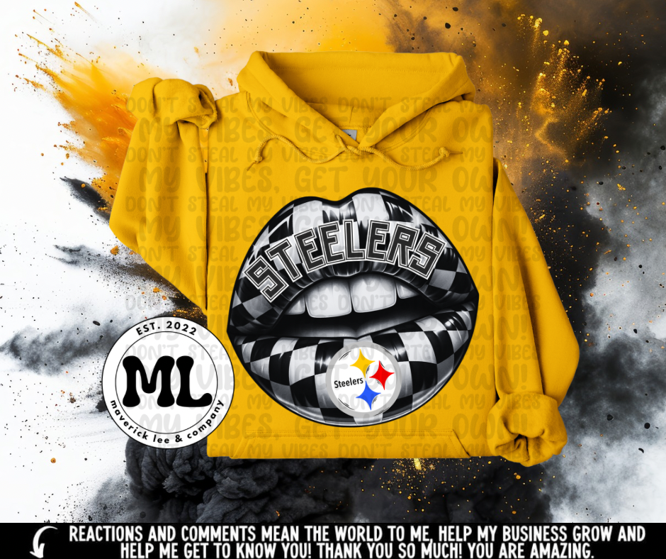 Checkered lips football collection