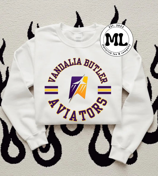 Vandalia Butler aviators circle + lines