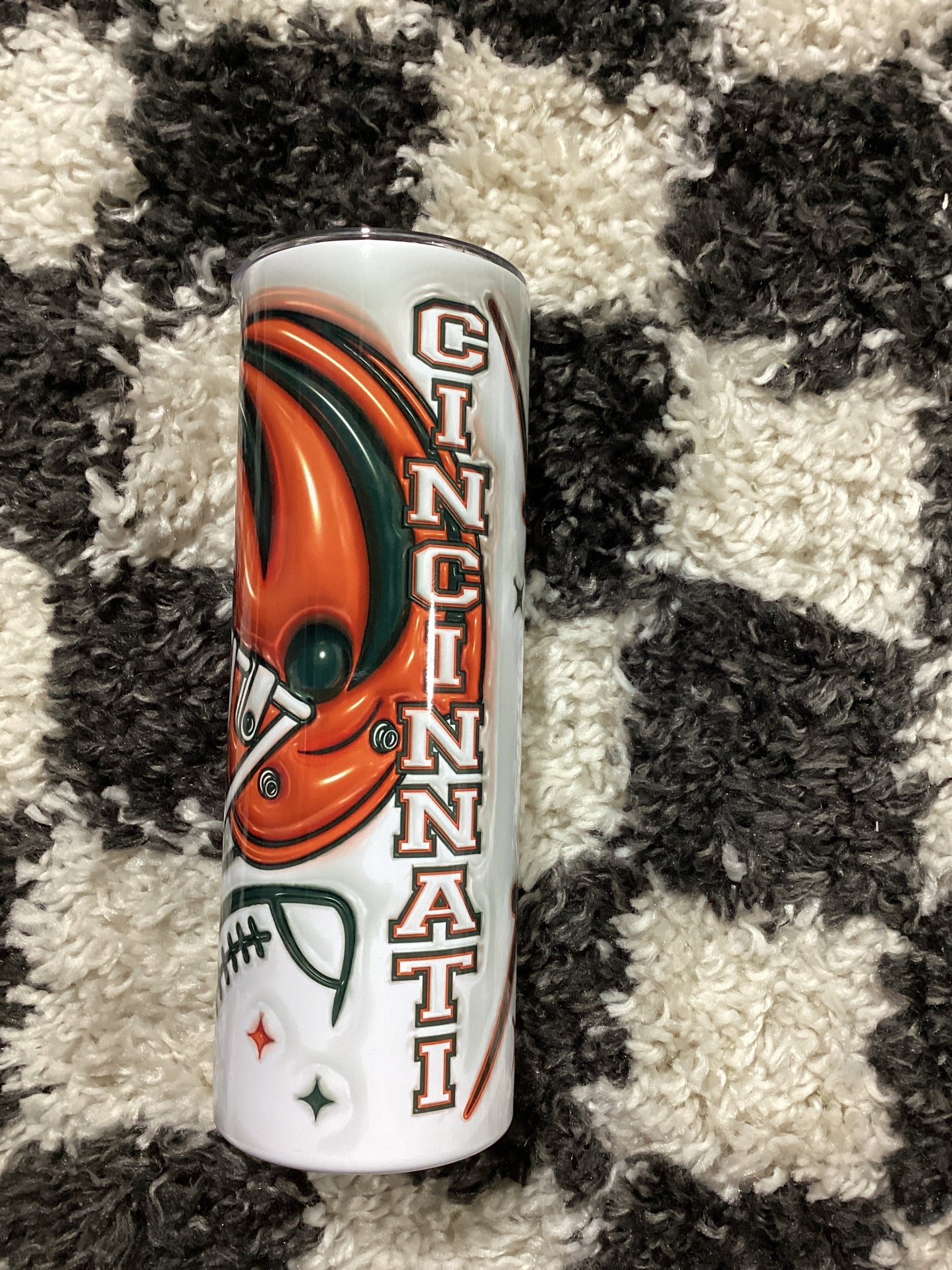 Cincinnati football 20 ounce skinny Tumber – in stock