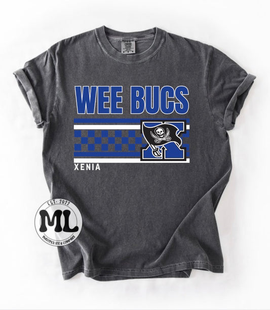 Wee bucs multicolored checkered