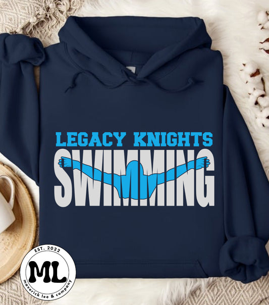 Legacy swimming person outline