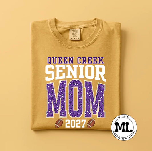 Queen creek mom cheetah purple - 2027 football senior