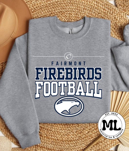 Fairmont Firebirds football white/navy