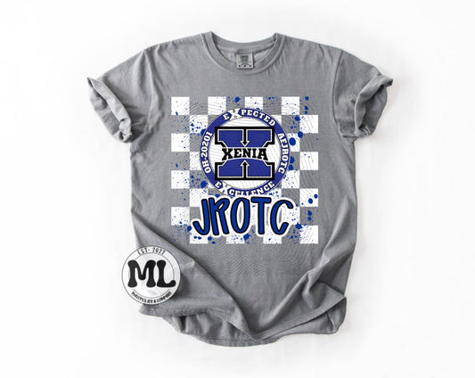 Xenia JROTC - checkered splash