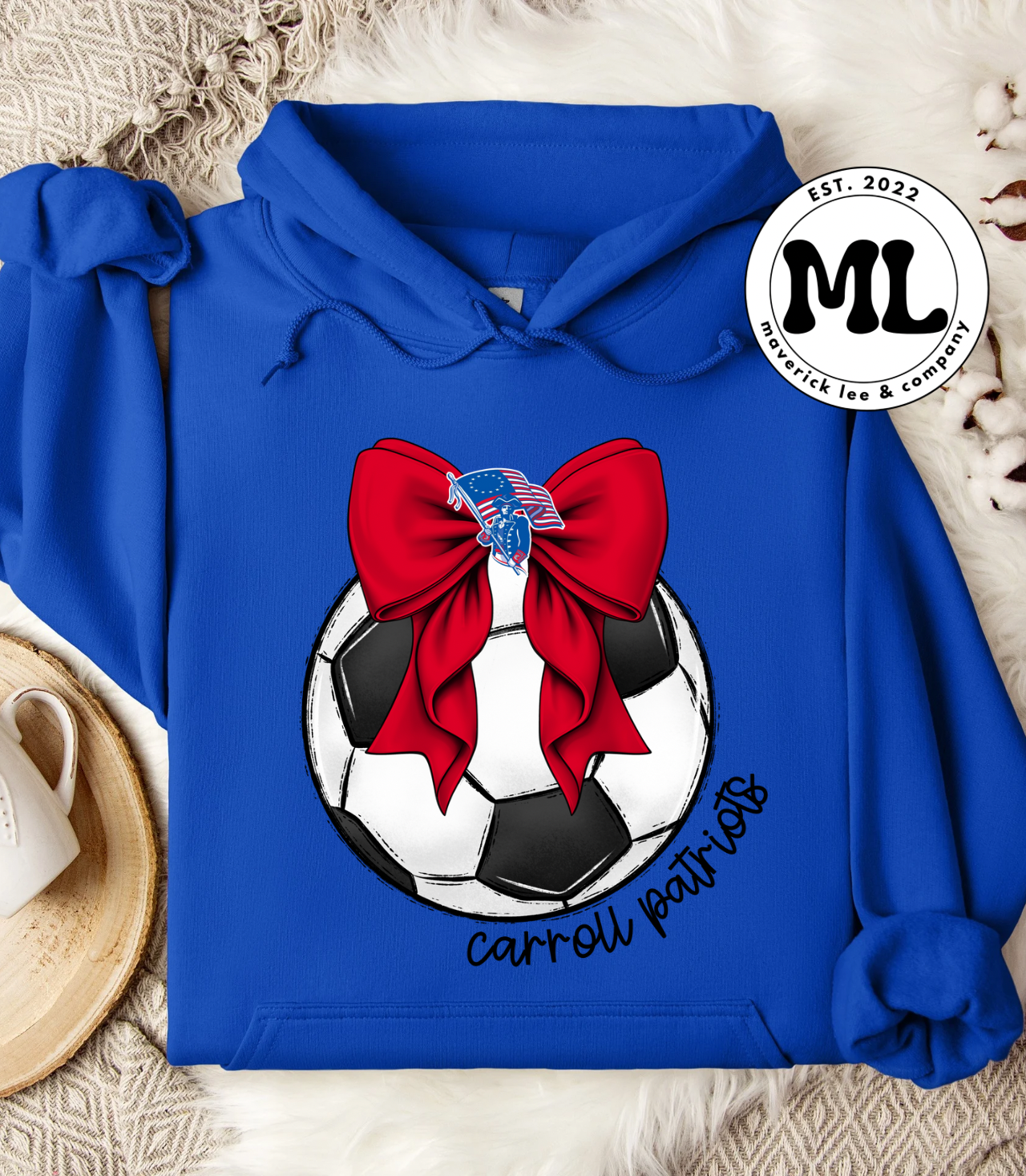 Patriots soccer bow