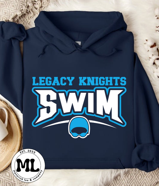Legacy swimming retro outline