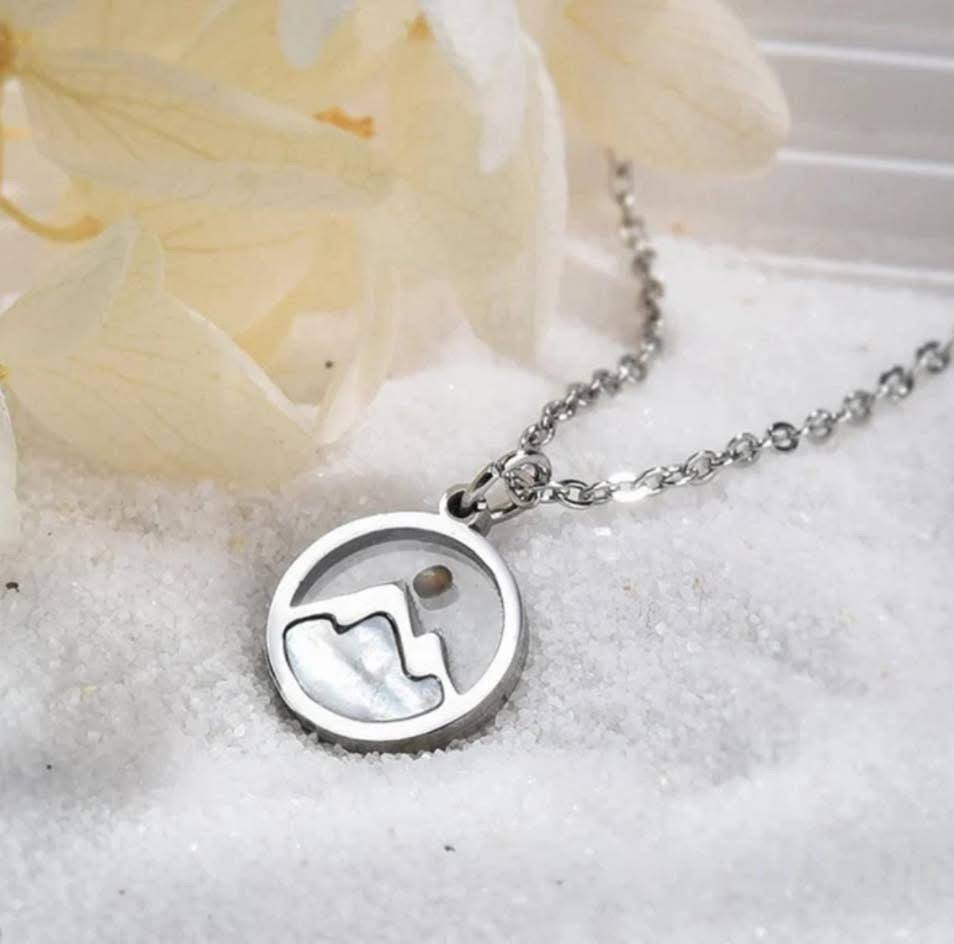 Pearl Mountain Mustard Seed Necklace - Christian Jewelry - Christian Necklace  - Christian Gift