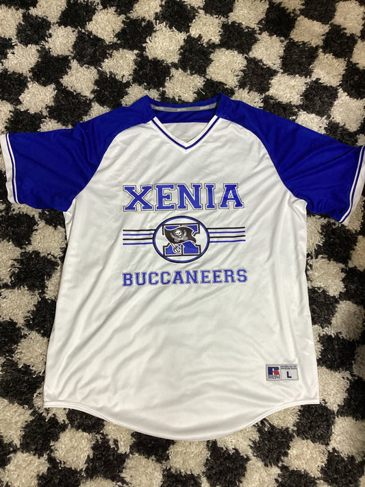 Large cutter baseball jersey in stock