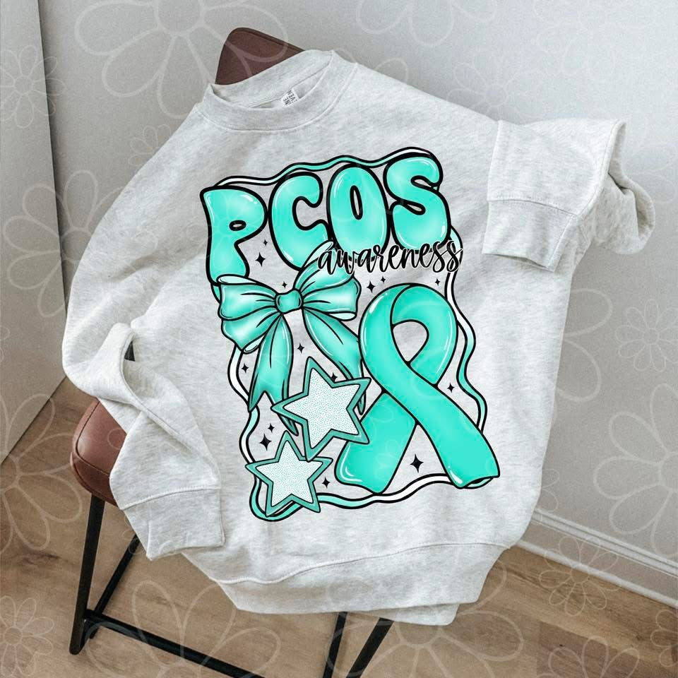 PCOS awareness - black