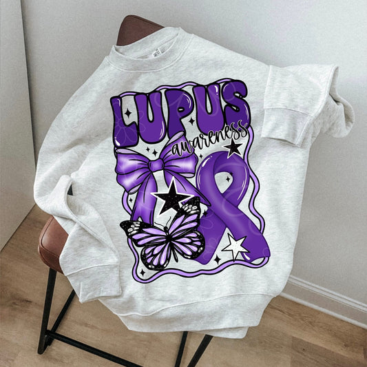 Lupus awareness with black details