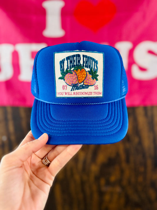 By Their Fruits Patch Foam Trucker Hat