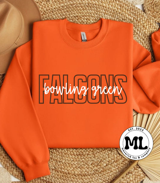 Bowling Green falcons outline