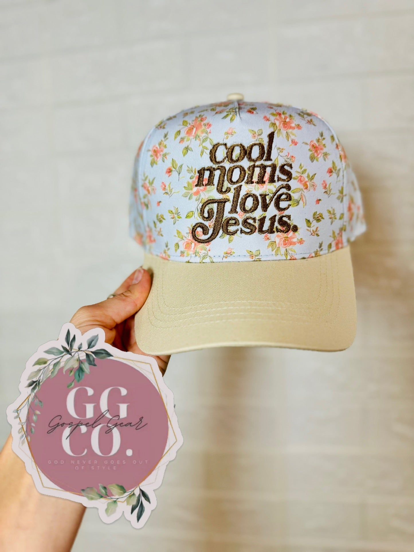 Cool Moms Love Jesus Embroidered Hat