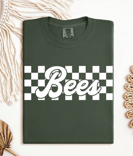 Bees white checkered