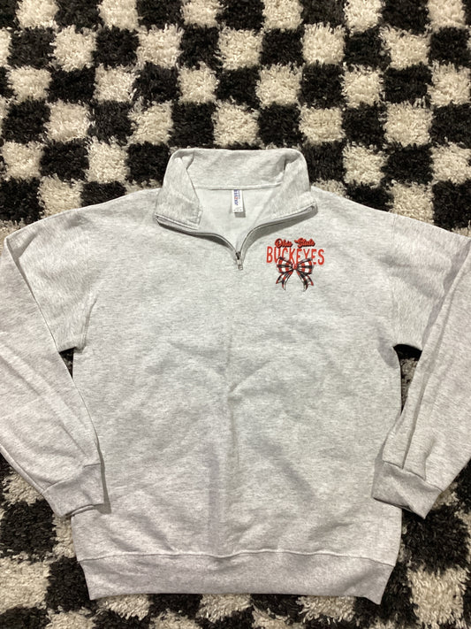 Medium Ohio football quarter zip - in stock