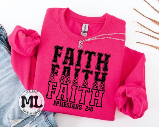 Faith - checkered black