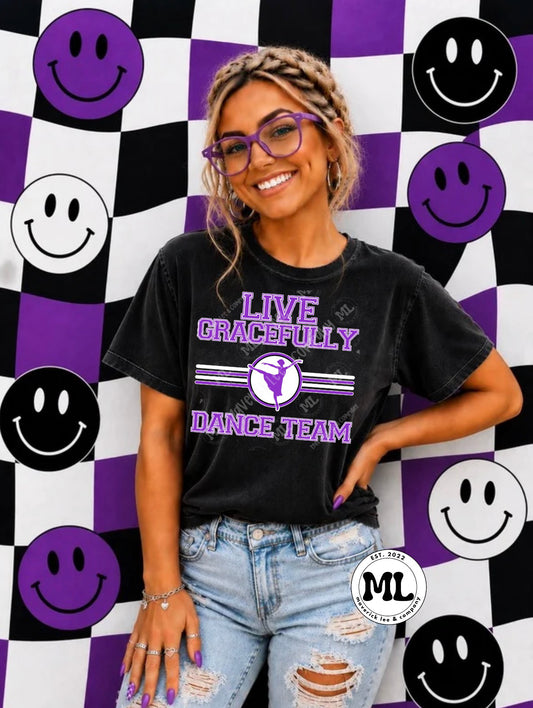 Live Gracefully Dance Team unisex varsity