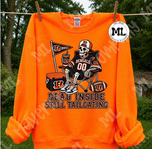 Dead inside still tailgating – black and orange