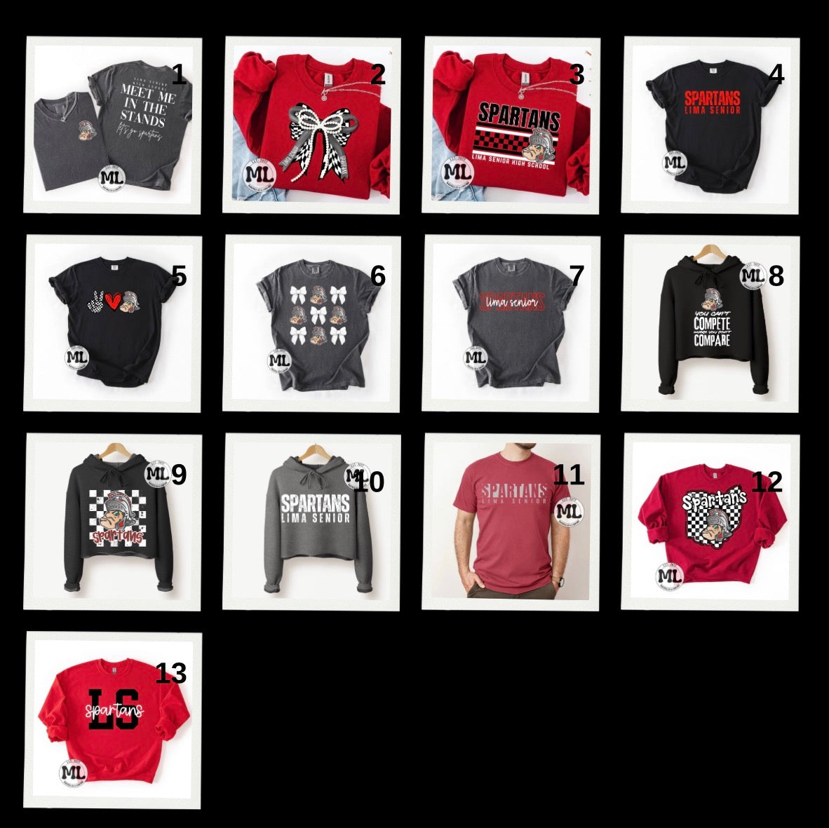 Lima Senior Spartans Collection