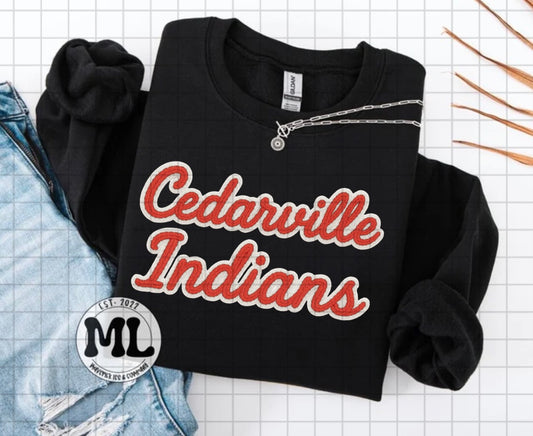 Cedarville faux crochet