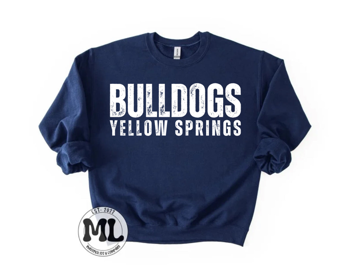 Yellow Springs Bulldogs - distressed