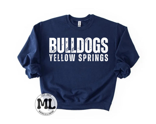 Yellow Springs Bulldogs - distressed