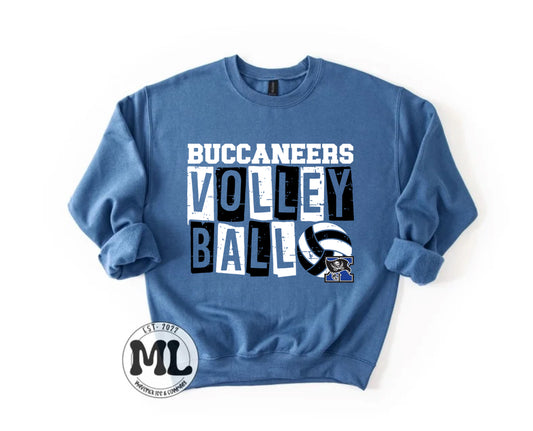 Xenia Volleyball distressed blocks