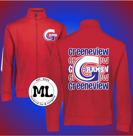 Greeneview Rams scrolling Jacket