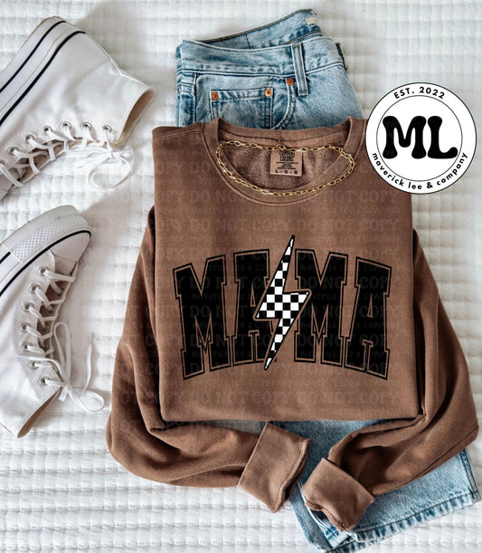 Mama black checkered