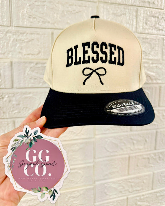 Blessed Bow Embroidered Hat