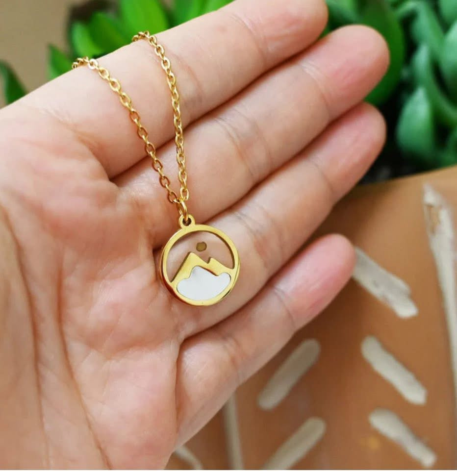 Pearl Mountain Mustard Seed Necklace - Christian Jewelry - Christian Necklace  - Christian Gift