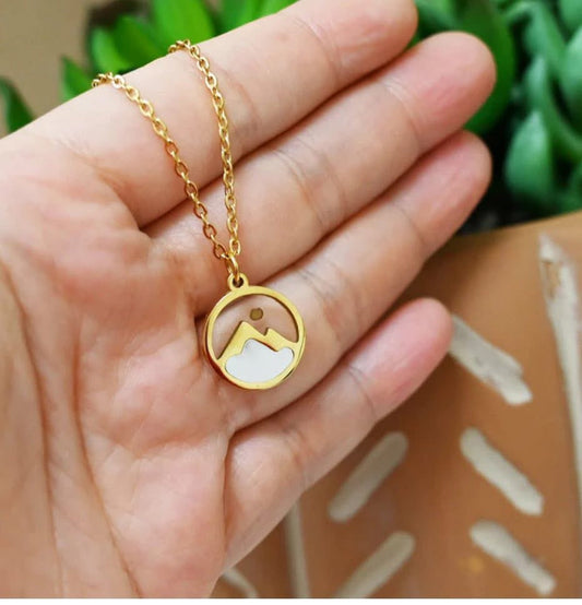 Pearl Mountain Mustard Seed Necklace - Christian Jewelry - Christian Necklace  - Christian Gift