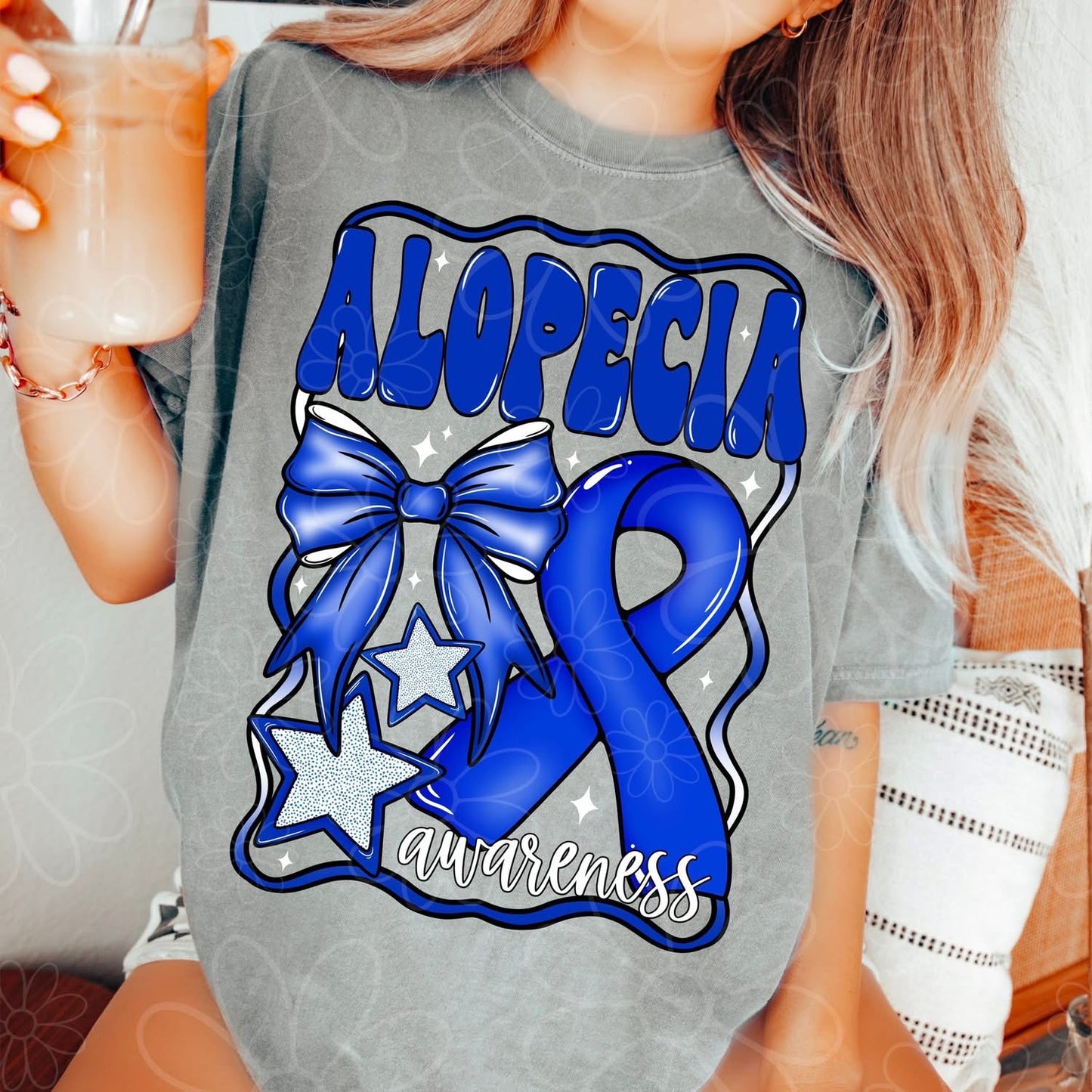 Alopecia awareness – white