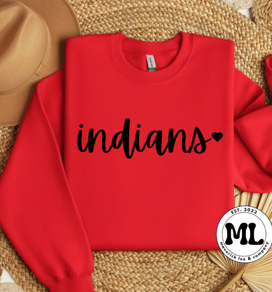 Stebbins Indians - heart