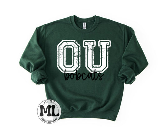 OU - distressed + mascot