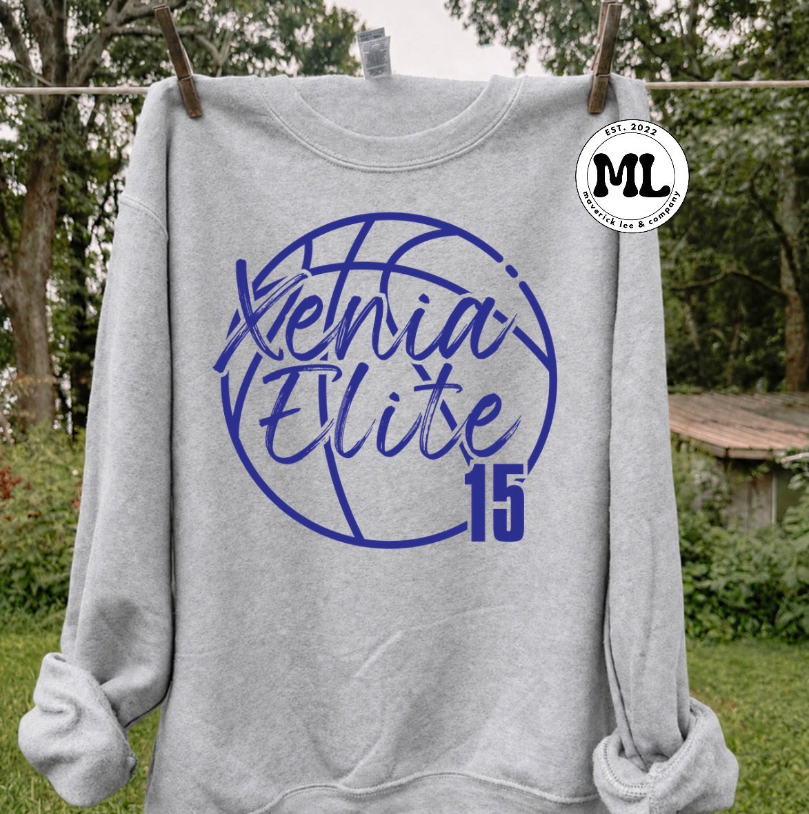 Xenia elite basketball custom number