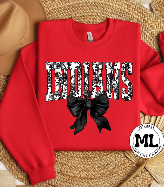 Indians black bow