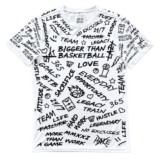 Emotions - Performance Compression T-Shirt - White