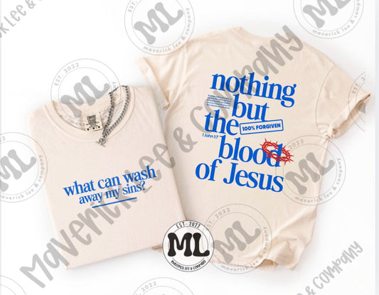 Nothing but the blood of Jesus - blue