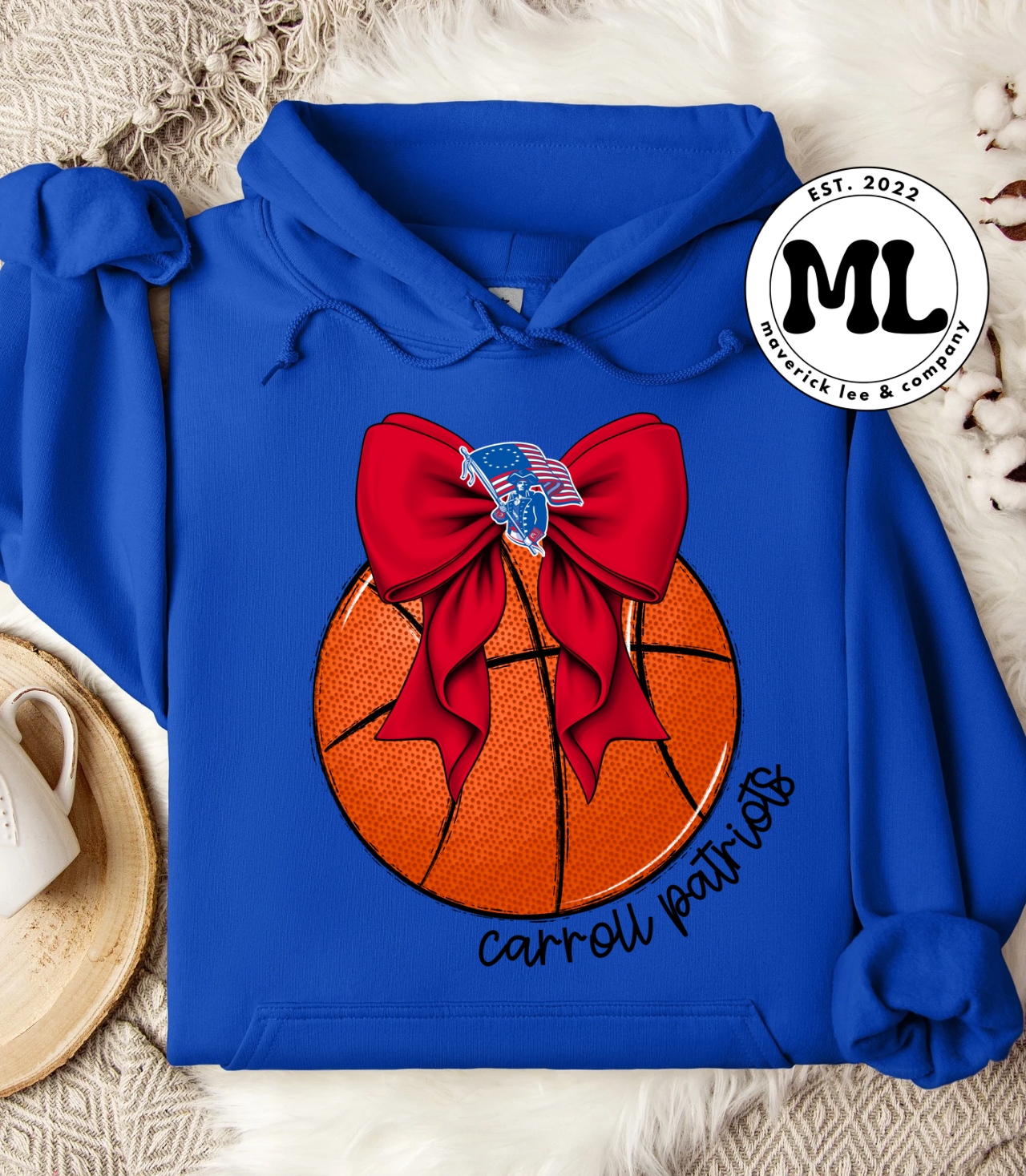 Patriots basketball bow