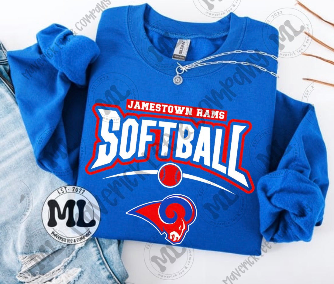 Jamestown Rams softball collection