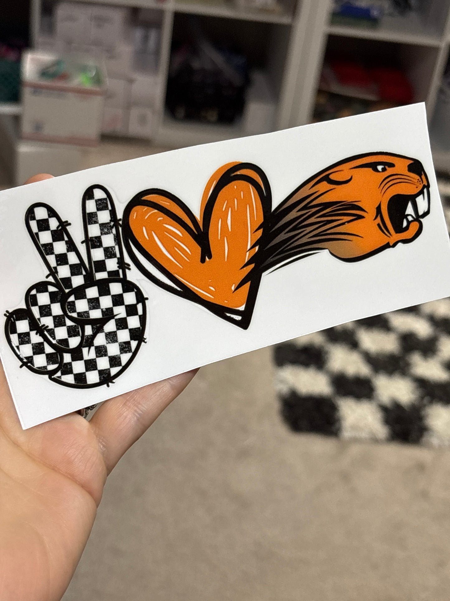 6 inch car decal in stock